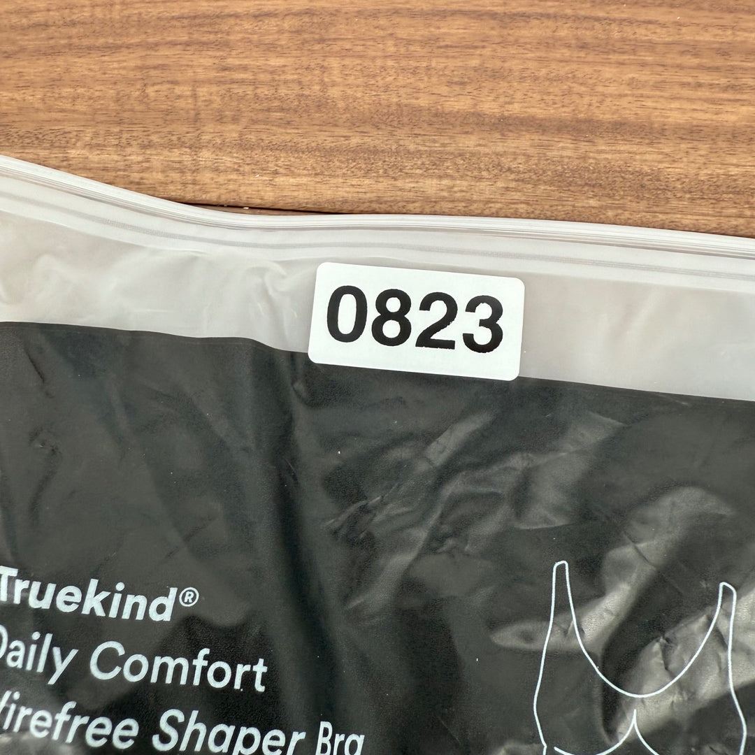 Truekind Daily Comfort Wirefree Shaper Bra XL Black New