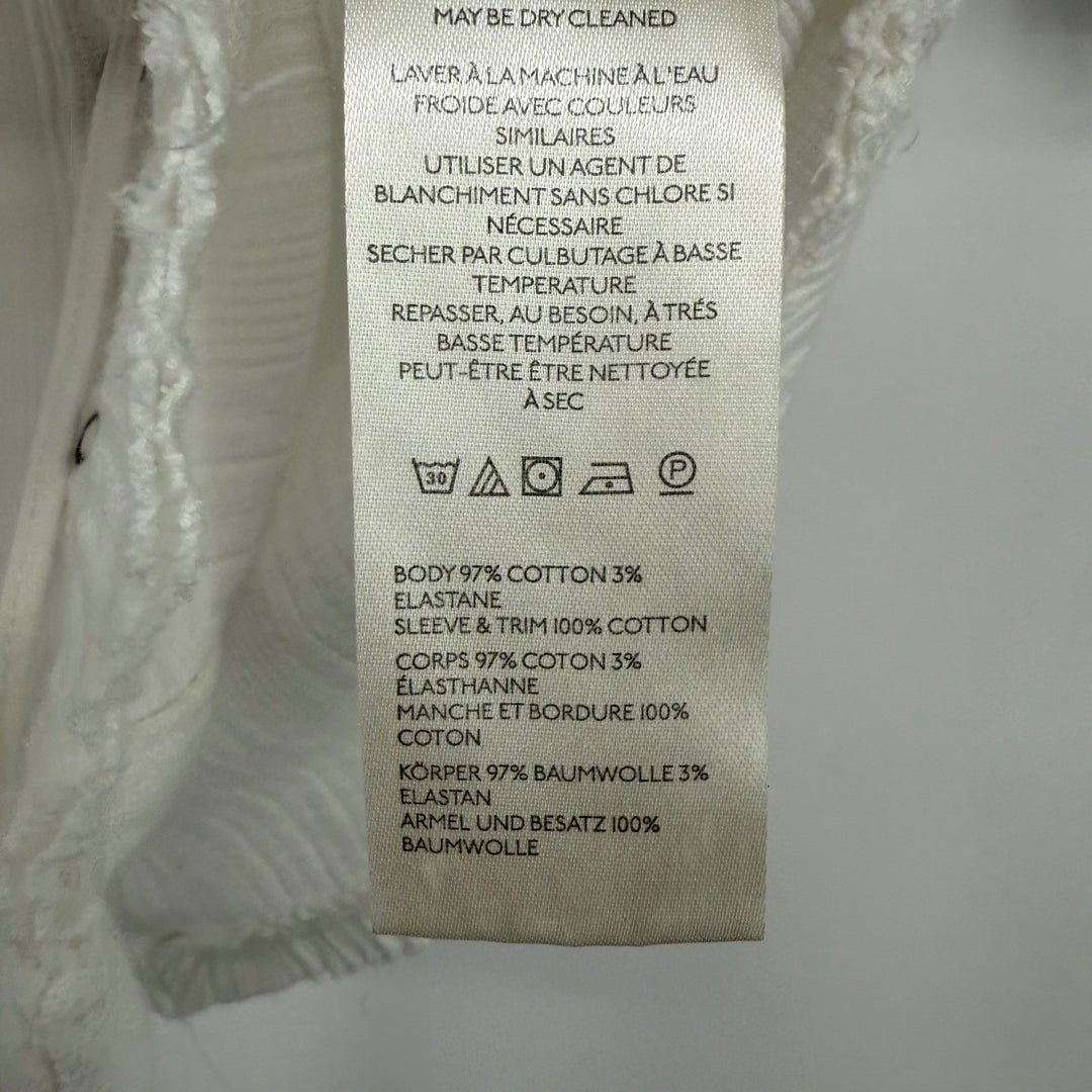 Free People Daisy Snap-Up Top White Size XS