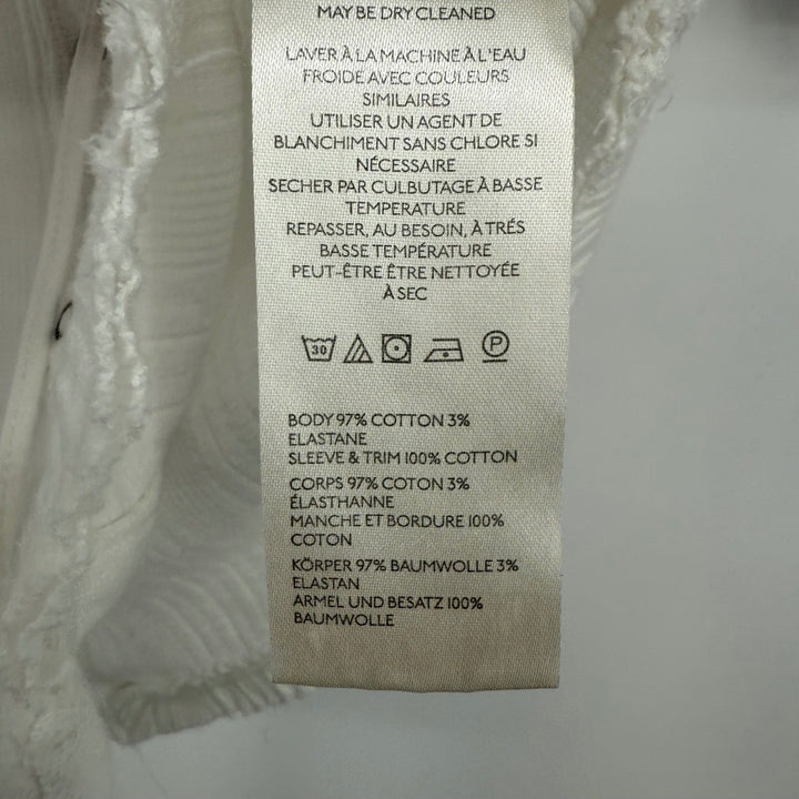 Free People Daisy Snap-Up Top White Size XS