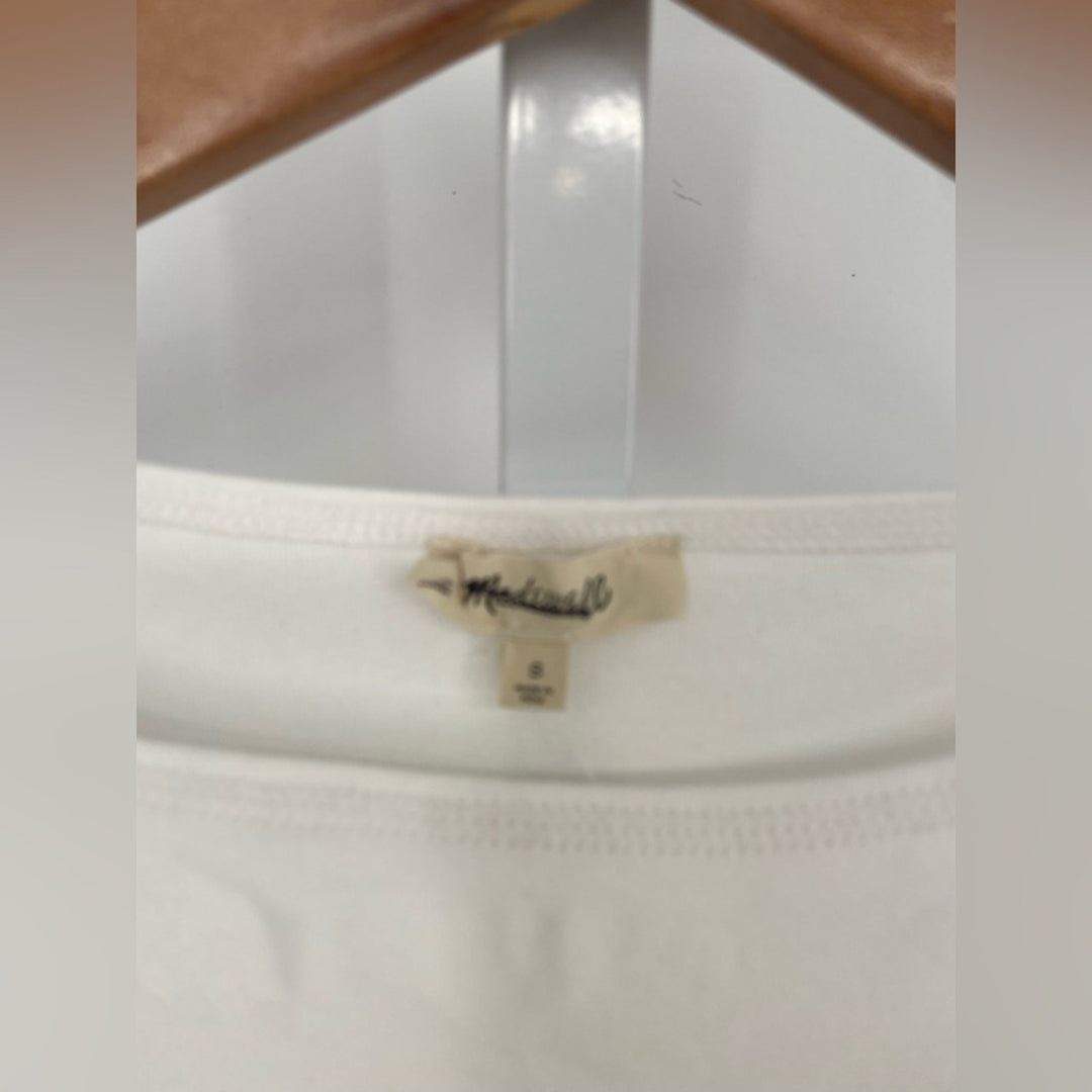 Madewell Elbow-Sleeve Boatneck Tee Size S