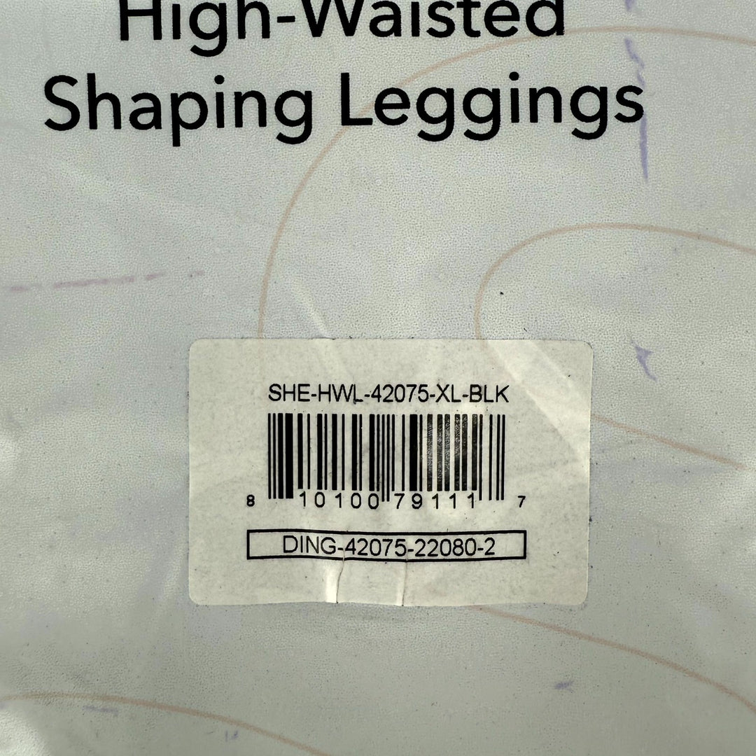 Shapermint Essentials High Waisted Shaping Ankle Leggings Womens XL Black Opaque