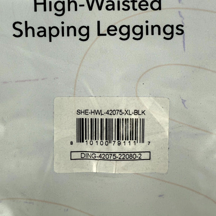 Shapermint Essentials High Waisted Shaping Ankle Leggings Womens XL Black Opaque