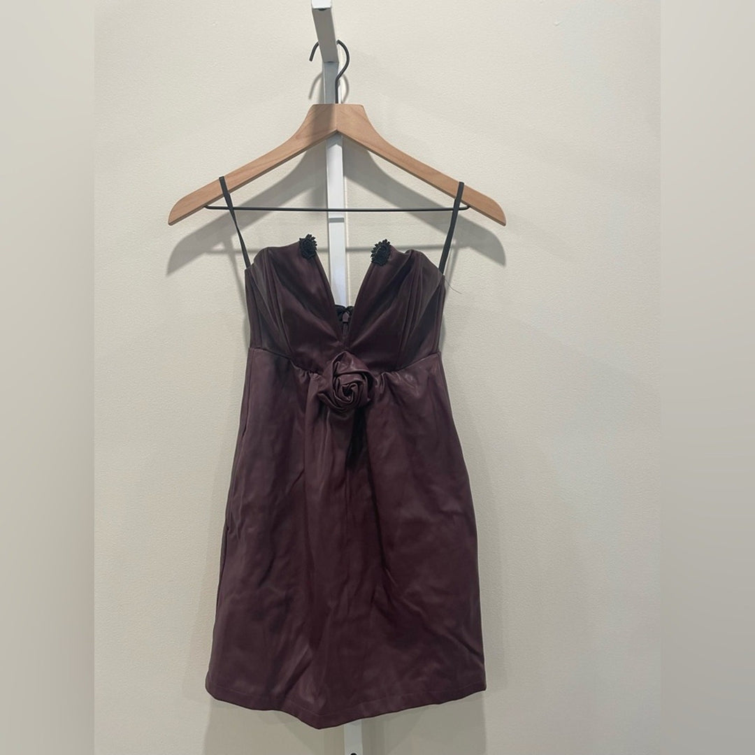 Ashley Park X RTR Voila Vegan Leather Dress Size 2