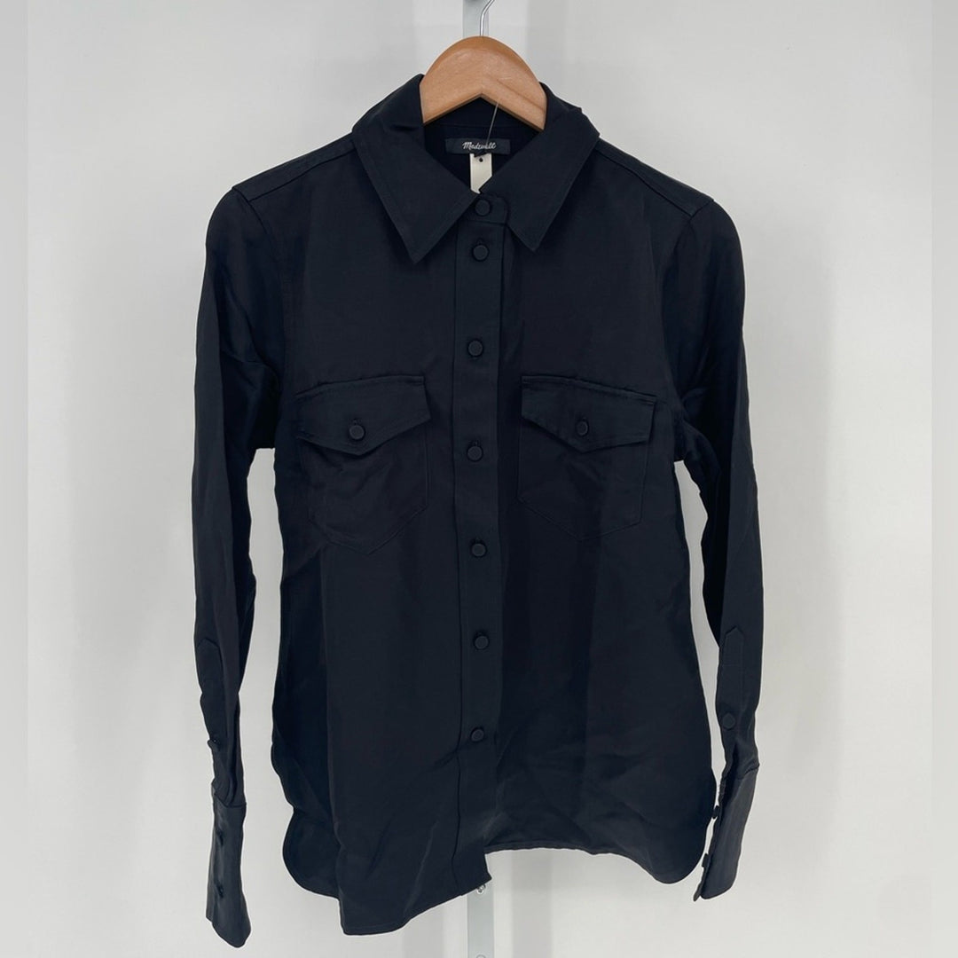 Madewell Western Shirt in Linen Blend Size 6