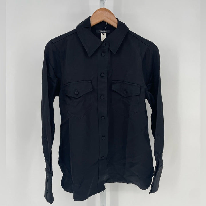 Madewell Western Shirt in Linen Blend Size 6