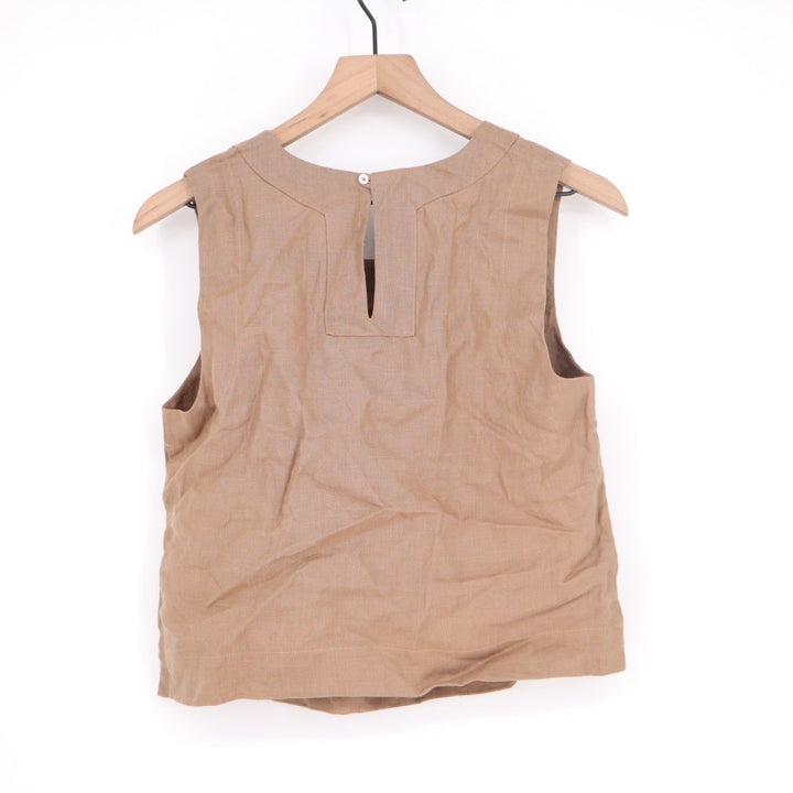 AMERICAN GIANT Linen Tank Top Neutral Tan XS Made in USA