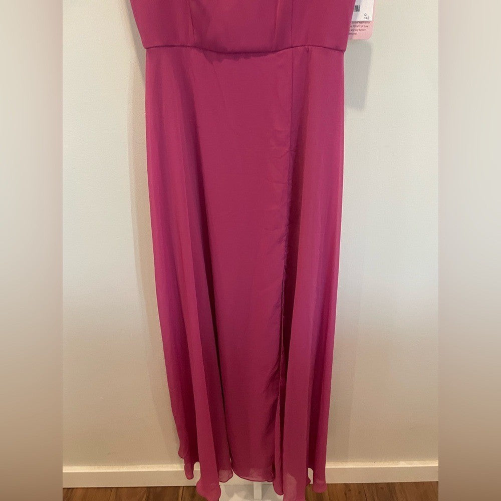 After Six Off-The-Shoulder Basque Neck Maxi Dress Size 8