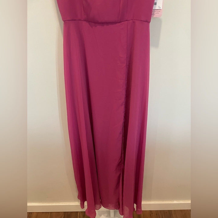 After Six Off-The-Shoulder Basque Neck Maxi Dress Size 8
