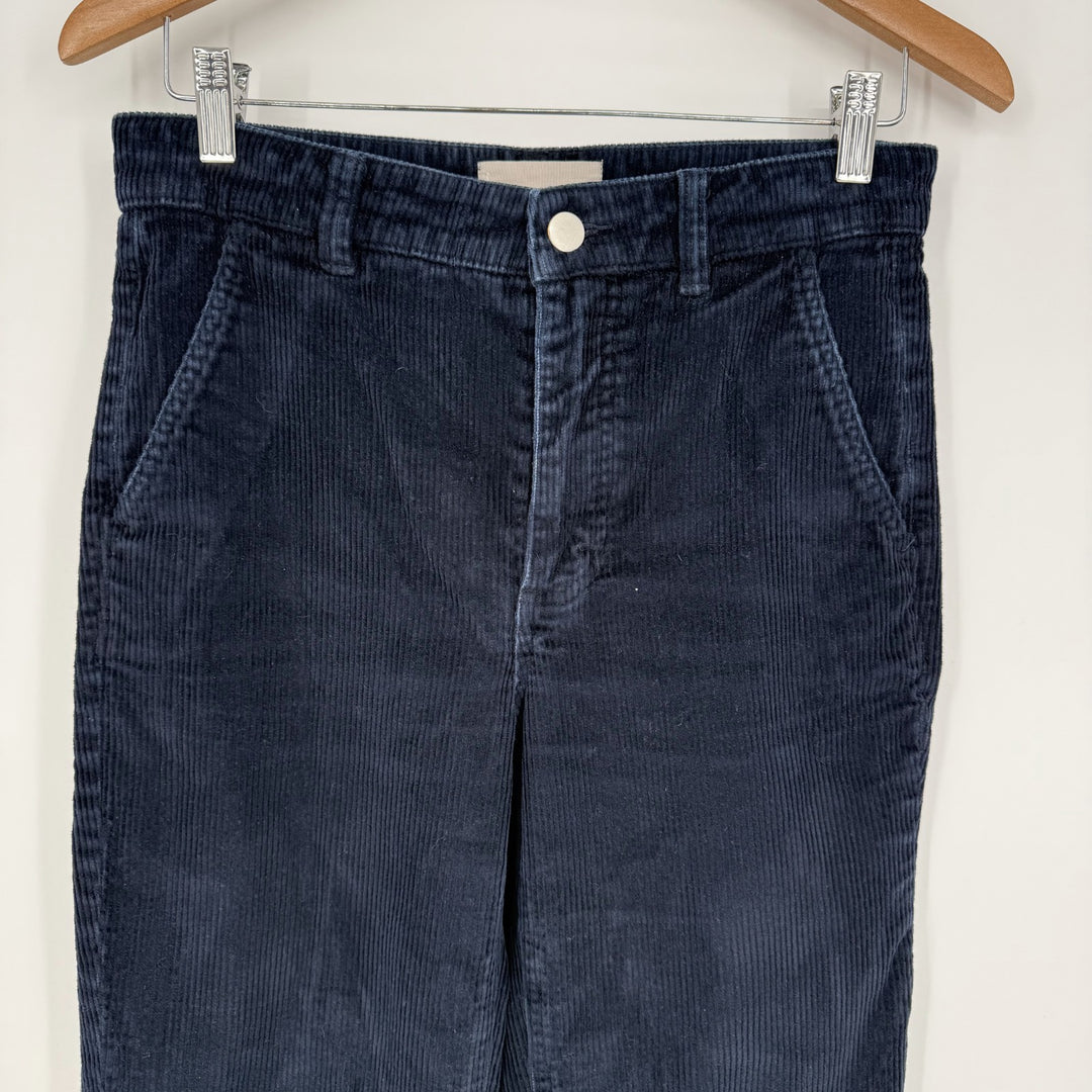 Everlane Pants Womens 2 Black Corduroy Cotton Stretch Straight Leg Outdoor