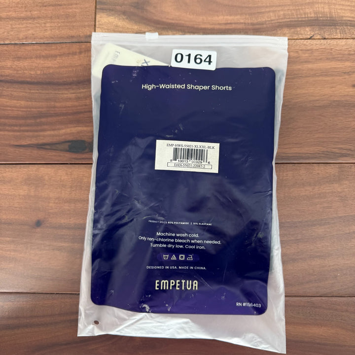 Empetua All Day Every Day High Waisted Shaper Shorts Womens XL/2XL Black Stretch