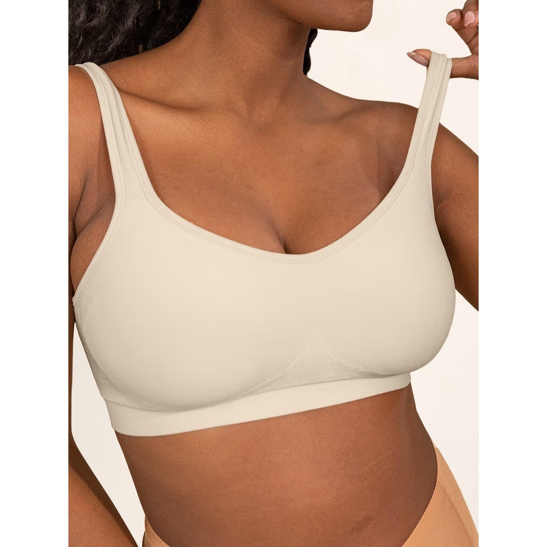 Truekind Daily Comfort Wirefree Shaper Bra 2XL Chai NWT