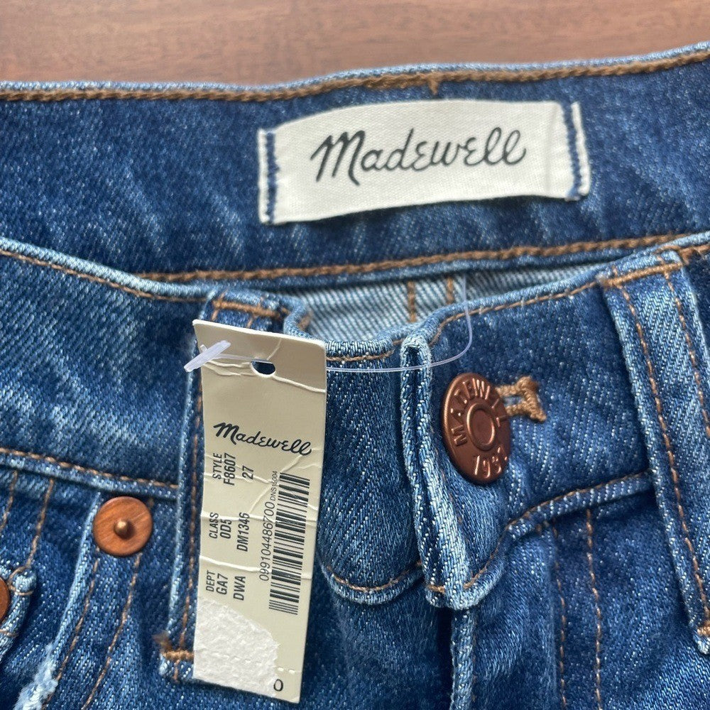 Madewell 10" High Riser Demi Boot Jeans Size 27