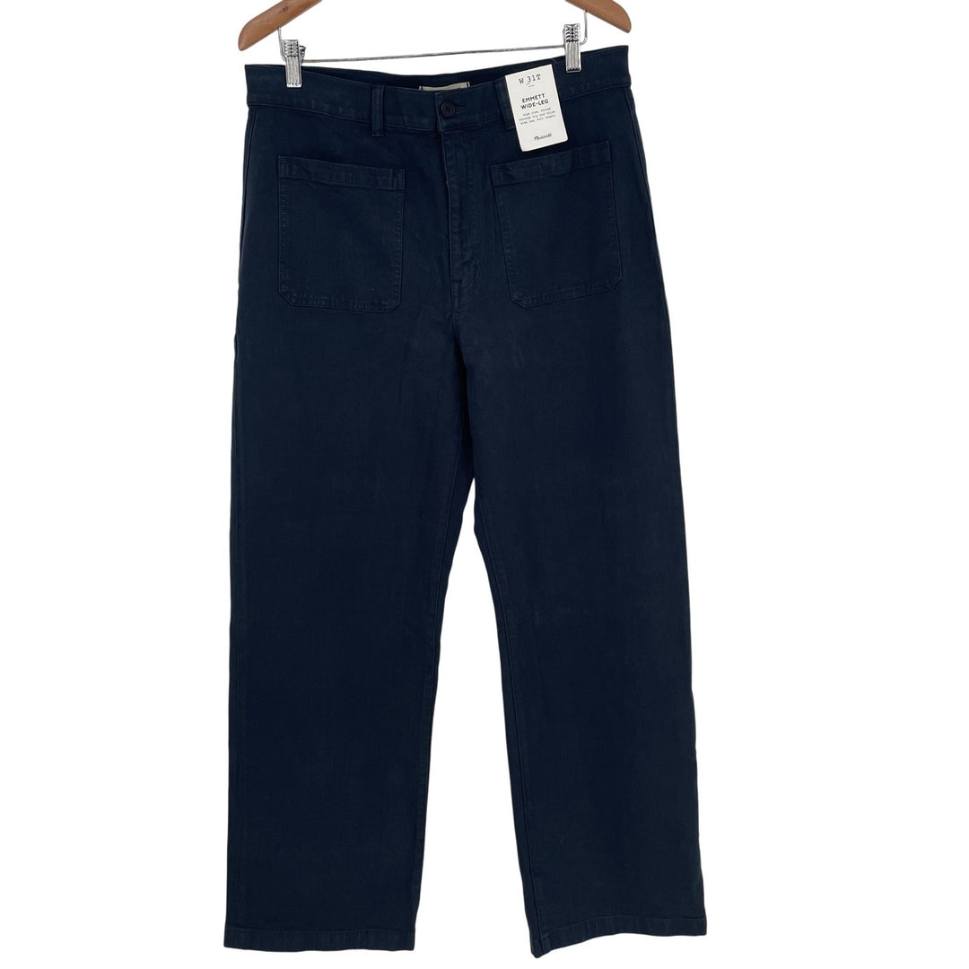 Madewell Emmett Wide Leg Crop Utility Pants Workwear High Rise Size 31T