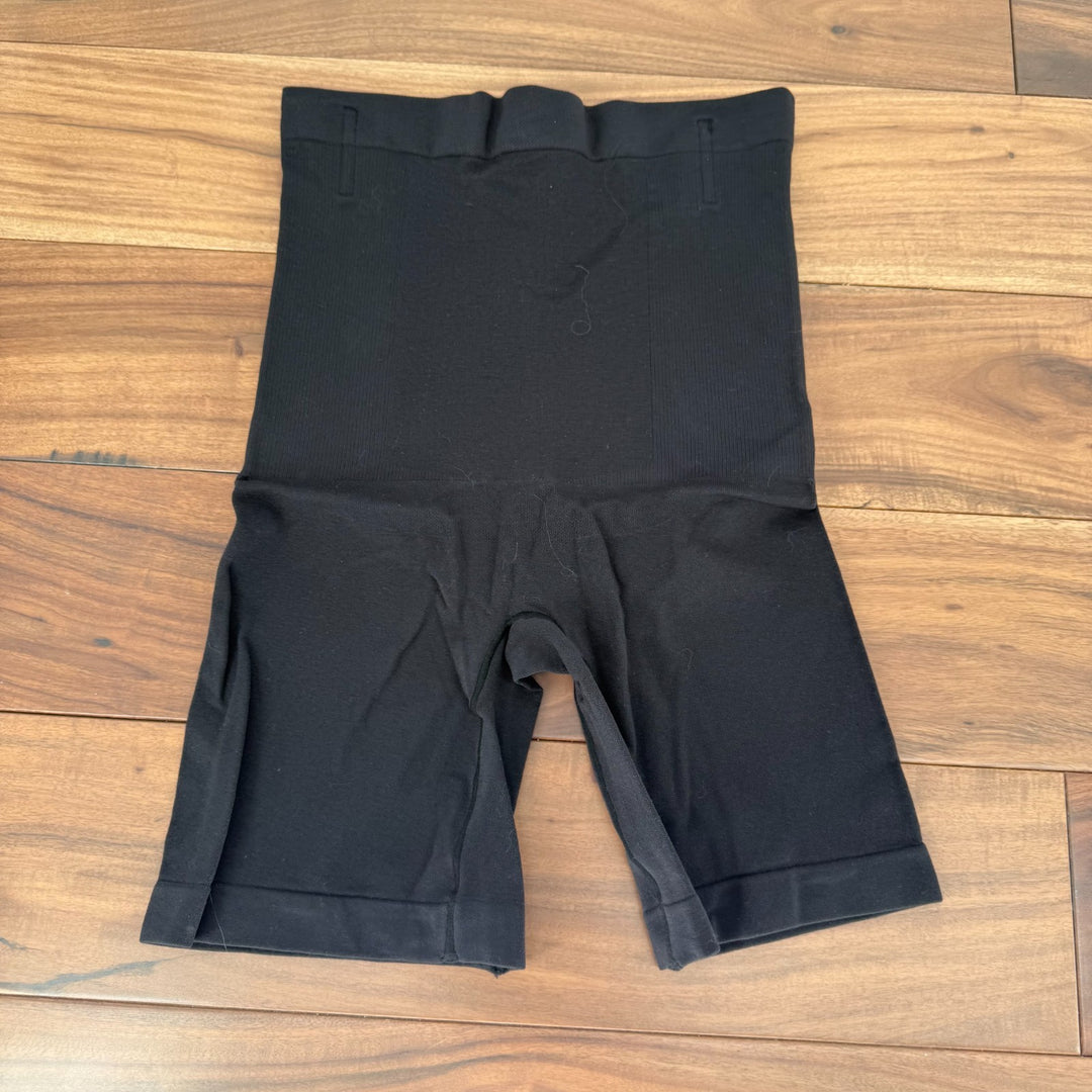 Shapermint All Day Every Day High-Waisted Shaper Shorts Womens M/L Black Stretch