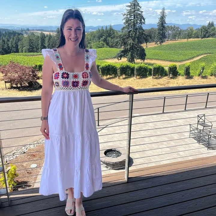 Slate & Willow Crochet Midi Dress Size XS