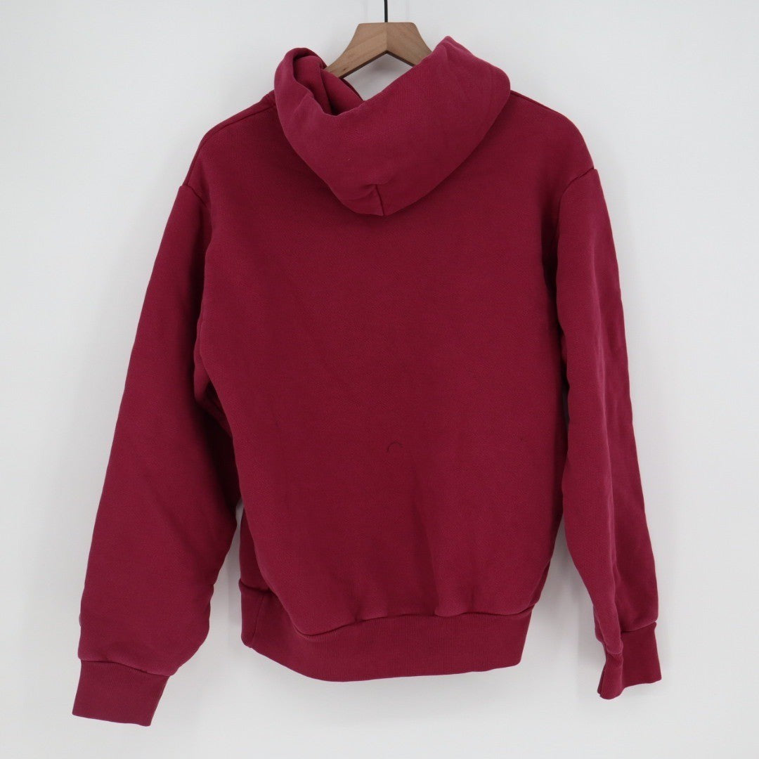 American Giant Burgundy Maroon Hoodie Sweatshirt Pullover Kangaroo Pocket Size S