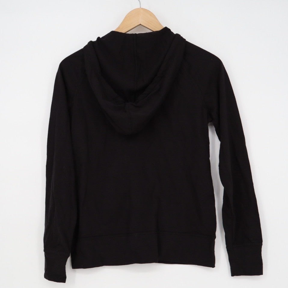 American Giant Black Zip Up Hoodie Made in USA Size XS