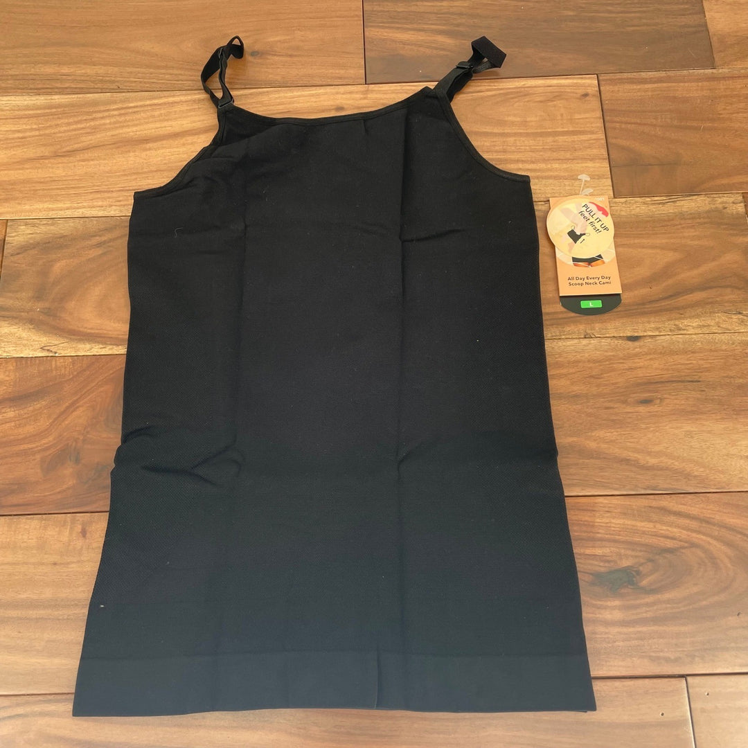 Shapermint Essentials All Day Every Day Scoop Neck Cami Black Size L