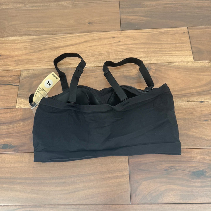 Truekind Convertible Strapless Bandeau Bra Black XL