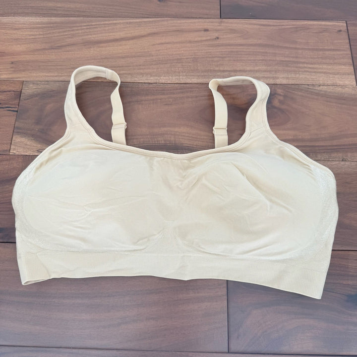 Truekind Wireless Shaping Bra 2XL Chai Everyday Comfort Straps
