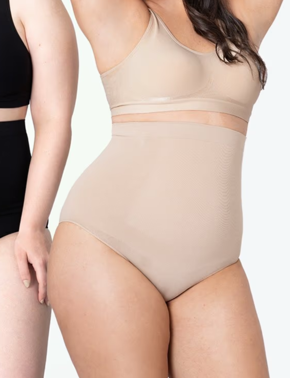 Shapermint Empetua High Waisted Shaper Panty Womens 3XL Nude Stretch Shapewear