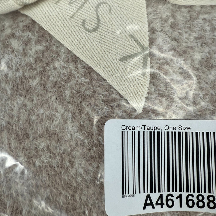 Barefoot Dreams CozyChic Lite Confetti Scarf Womens Cream Taupe Neck Warmer