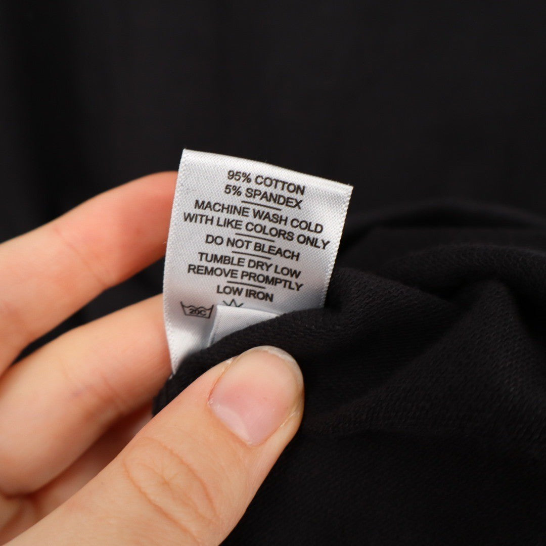 American Giant Black Sweatshirt Dress Size M Quarter Zip Made USA