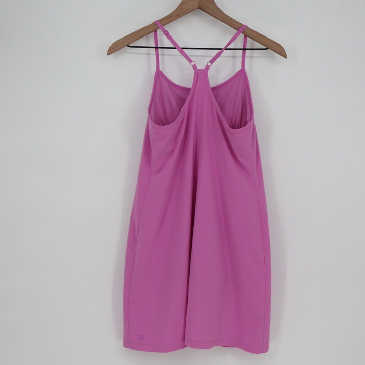 All in Motion Pink Racerback Athleisure Dress Built in Bra Athletic Size S