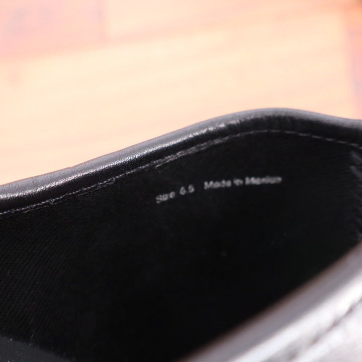 Dolce Vita Hila Leather Clog Mules Black Braided Chunky Heel Size 6.5