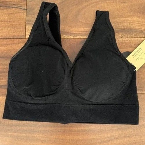 Truekind Daily Comfort Wirefree Shaper Bra Black 2XL New Support Everyday