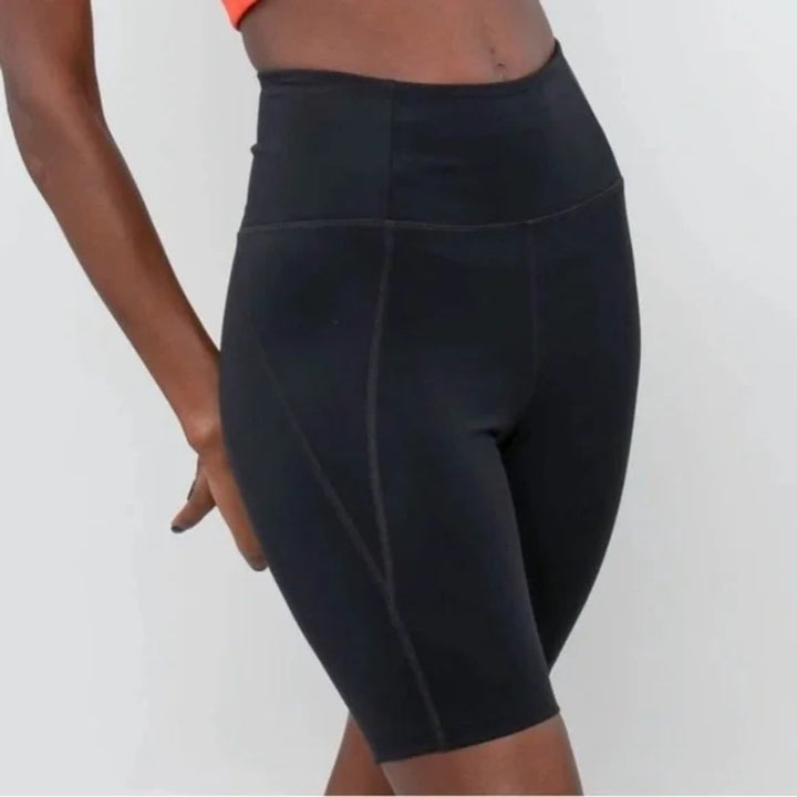Girlfriend Collective Plum High-Rise Bike Short Size S