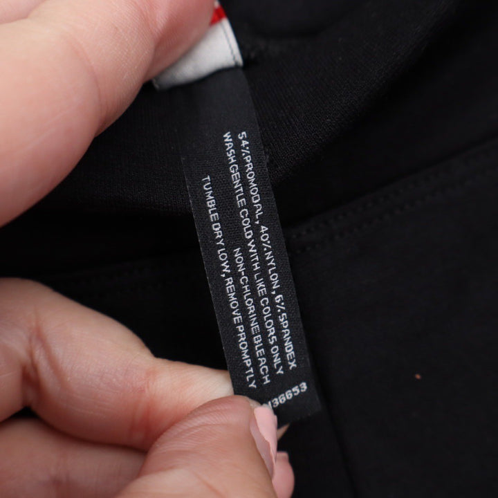 American Giant Black Ponte Slim Pant High Rise Size 6 Made In USA