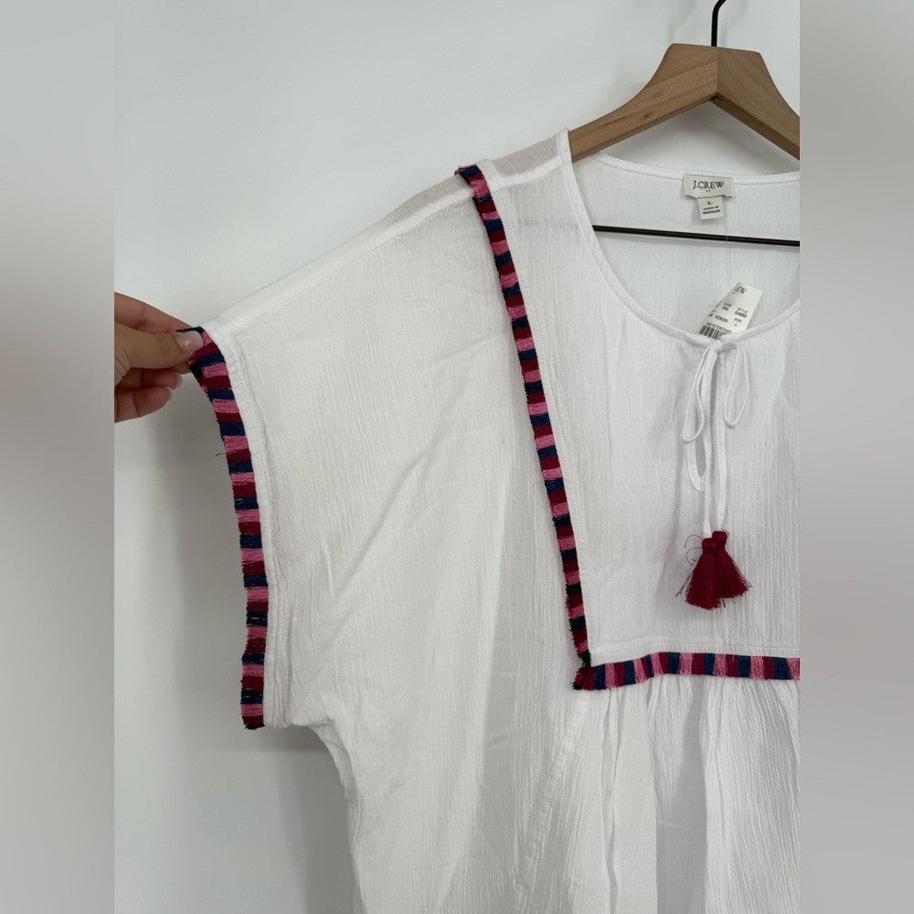 J.Crew Fringe Beach Tunic Size L