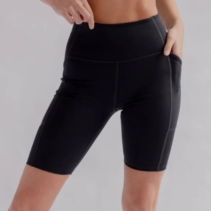 Girlfriend Collective Plum High-Rise Bike Short Size XS