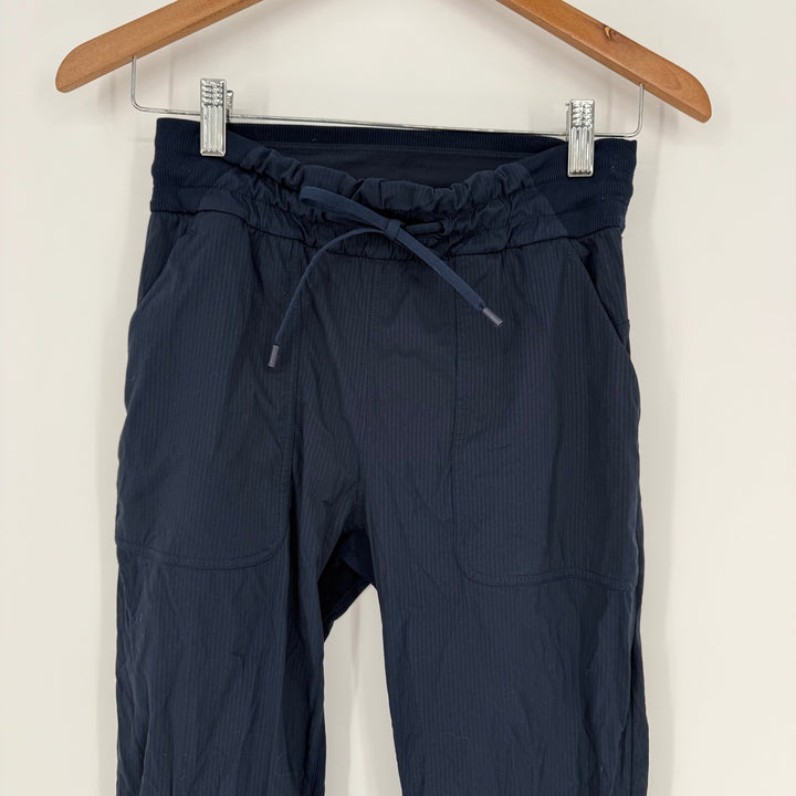 Lululemon Align High Rise Pant Ribbed Navy Blue Size 4 Jogger Athleisure