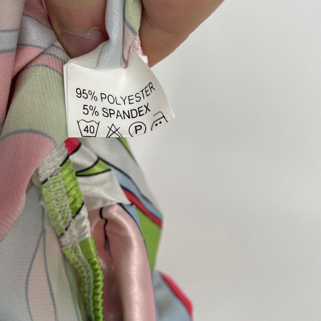 KOLLYY Retro Swirl Print Maxi Skirt Women's Size L Flowy Boho Vacation