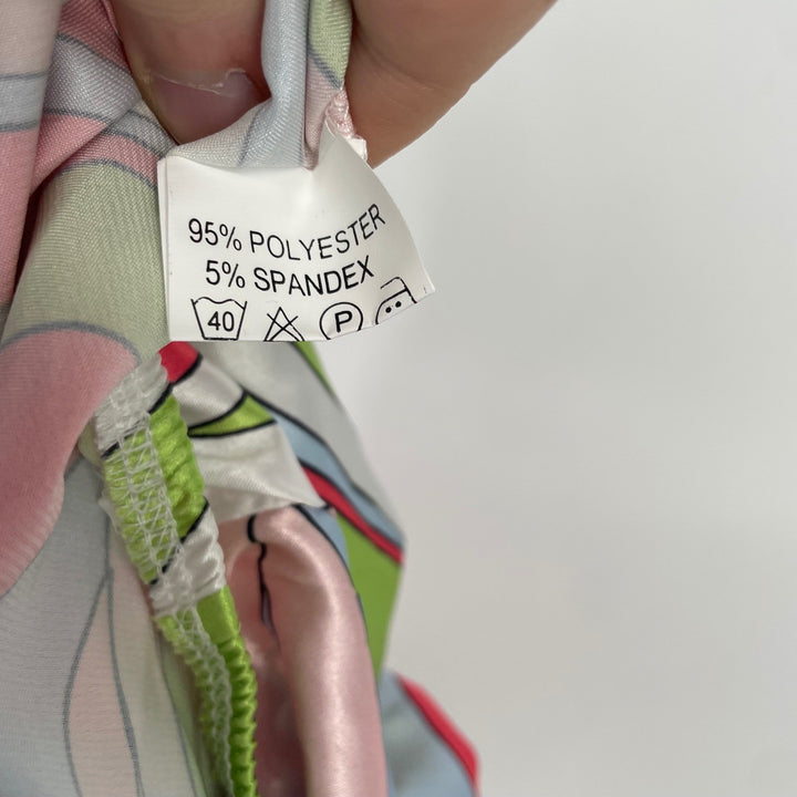 KOLLYY Retro Swirl Print Maxi Skirt Women's Size L Flowy Boho Vacation