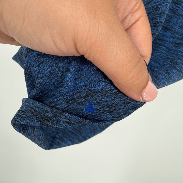 Lululemon Swiftly Tech Short Sleeve T Shirt Top Blue Heathered Women Size 4