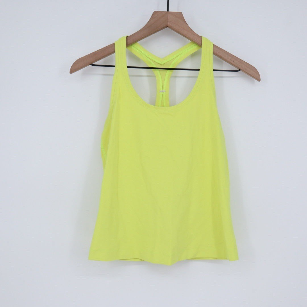 Lululemon Athletica Yellow Racerback Tank Top Size 4