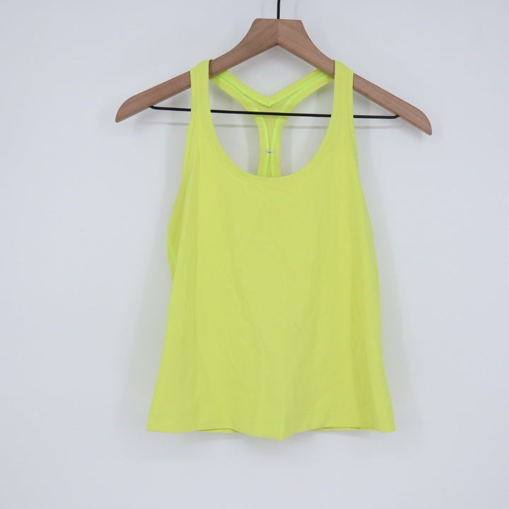 Lululemon Athletica Yellow Racerback Tank Top Size 4