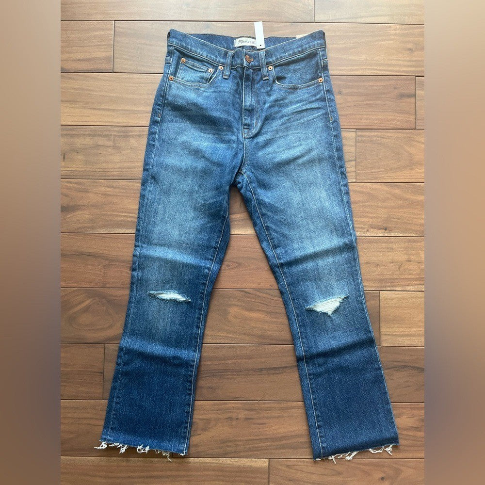 Madewell 10" High Riser Demi Boot Jeans Size 27