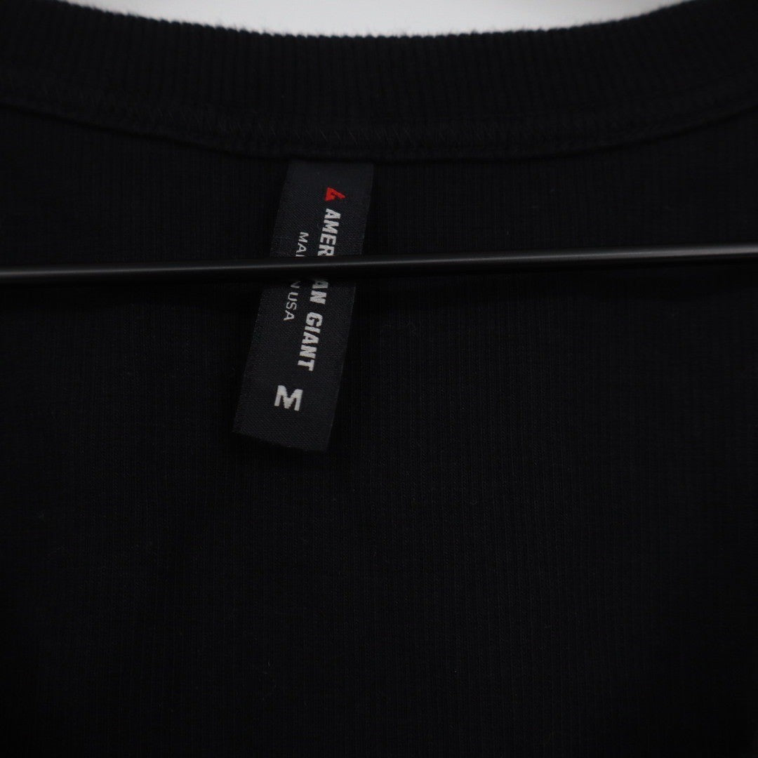 American Giant Classic Tank Top Black Ribbed Racerback Size M