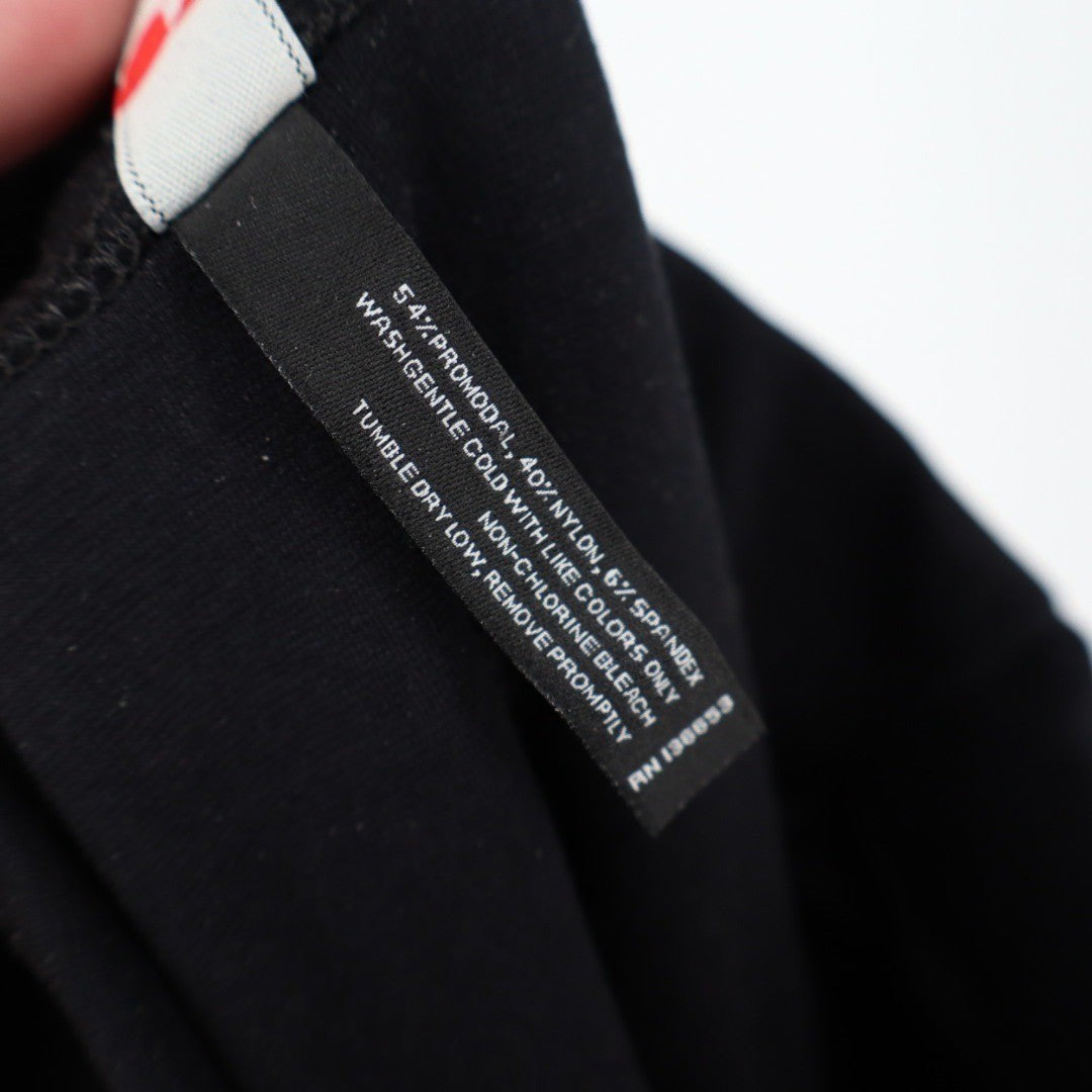 American Giant Black Wide Leg Lounge Pants Elastic Waist XS Made in USA