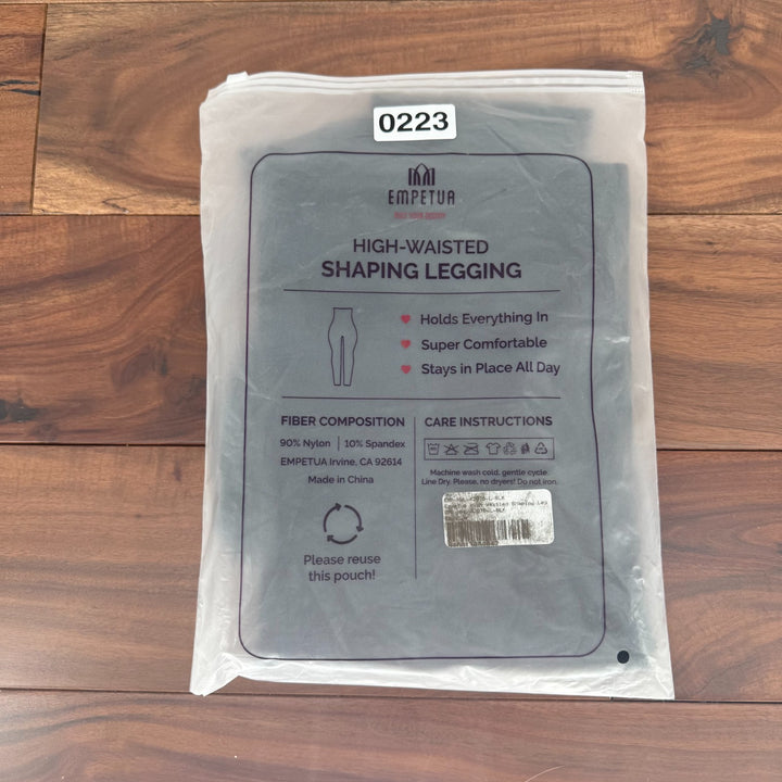 Shapermint Empetua High Waisted Shaping Ankle Leggings Women Large Black Stretch