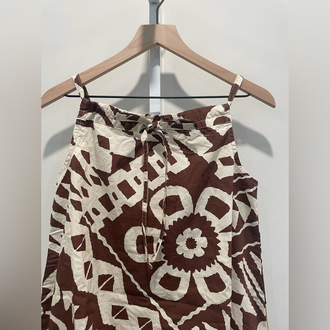 BDG Eva Tie-Front Ruched Strap Trapeze Mini Dress Size XXS