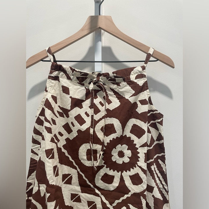 BDG Eva Tie-Front Ruched Strap Trapeze Mini Dress Size XXS