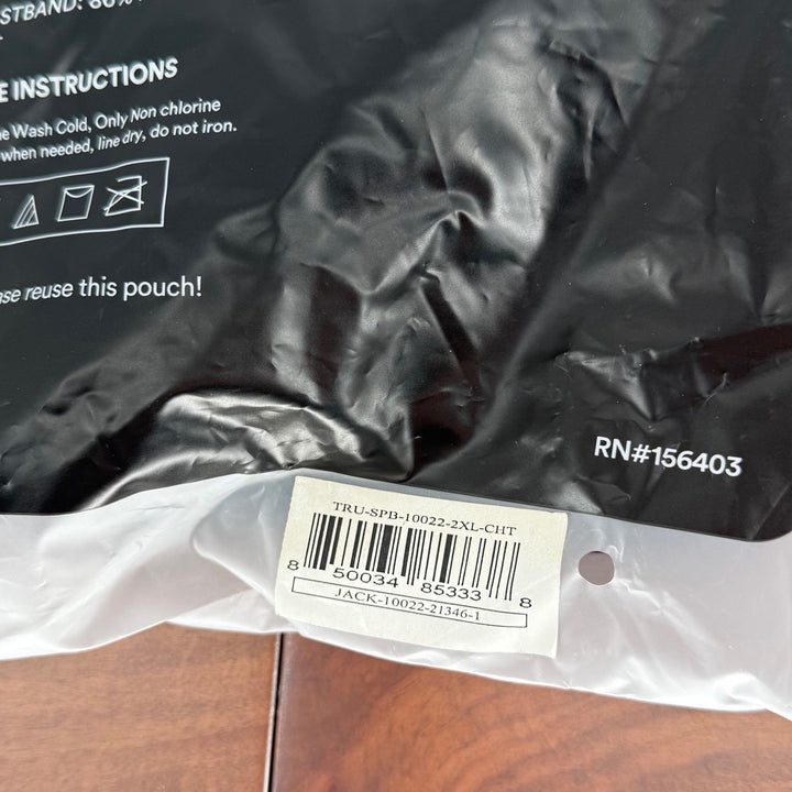 Truekind Daily Comfort Wirefree Shaper Bra Black Support Size 2XL