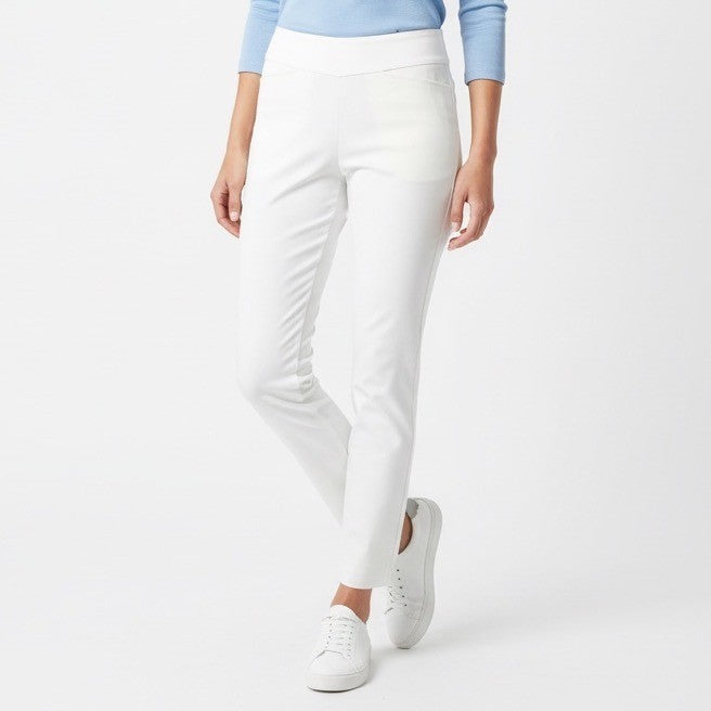 Gottez Lifestyle White Comfort Slim Fit Golf Pants Womens Size 6 Activewear