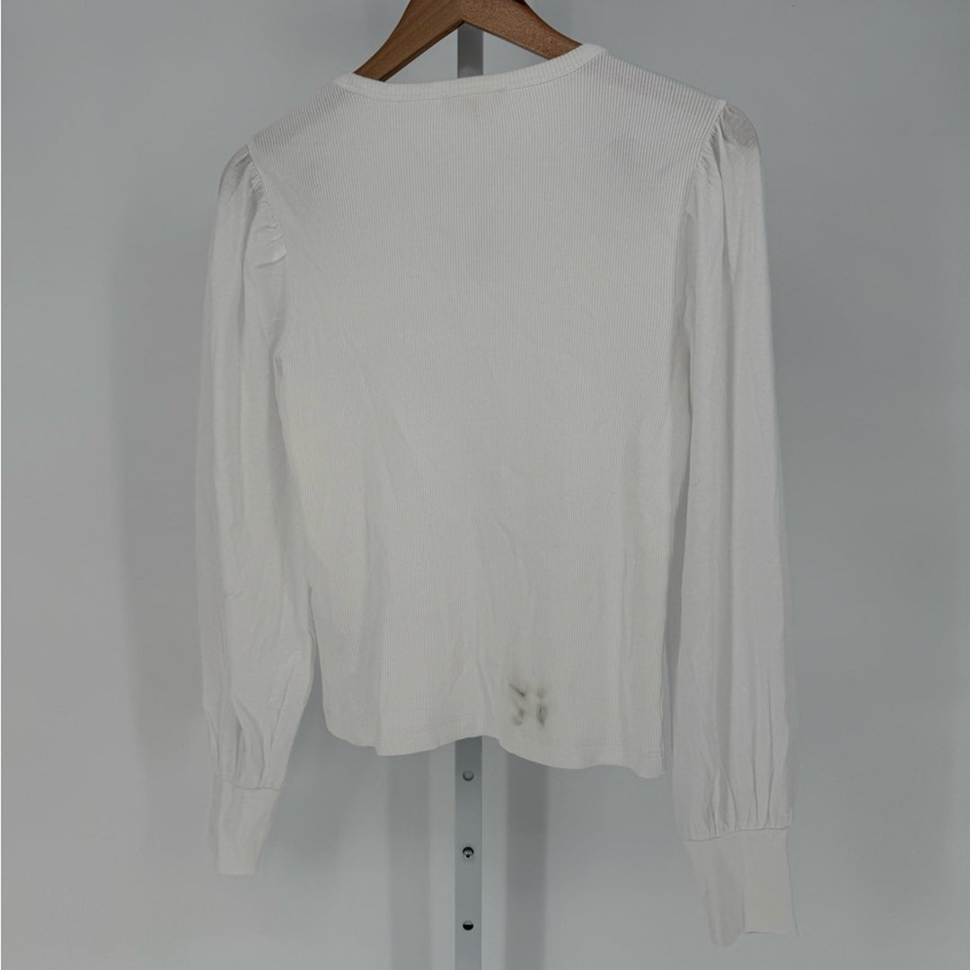 Madewell Puff-Sleeve Top Size S