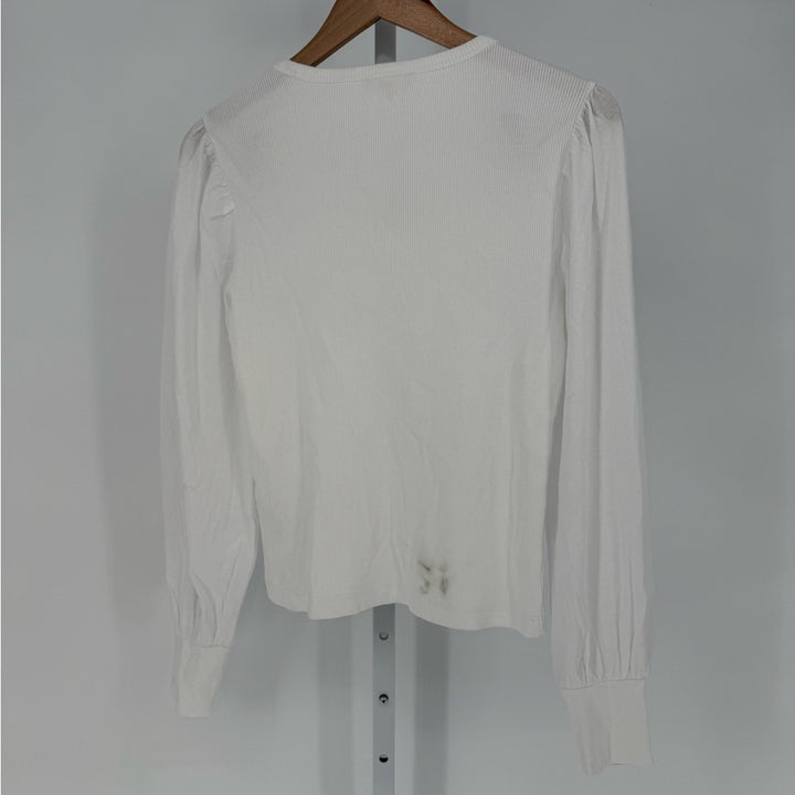 Madewell Puff-Sleeve Top Size S
